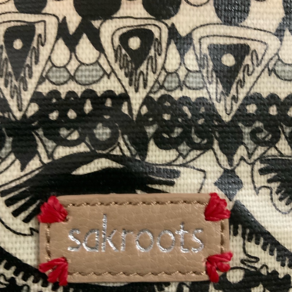 Sakroots Black and Cream Artistic Tote